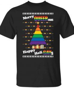 Merry Queermas happy Holigays Christmas Unisex Shirt