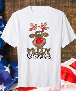 Nursing Reindeer Merry Christmas T-Shirt