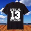 OFFICIAL TEENAGER 13th Birthday 2007 Boy Girl Birthday T-Shirt