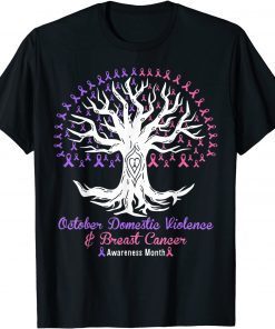 October Domestic Violence Breast Cancer Awareness Month 2021  Shirt