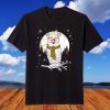 Owl Christmas Reindeer Antlers Xmas Costume T-Shirt