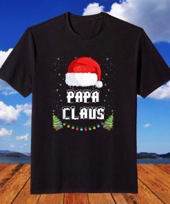 Papa Claus Christmas Pajama Family Matching Xmas Classic T-Shirt