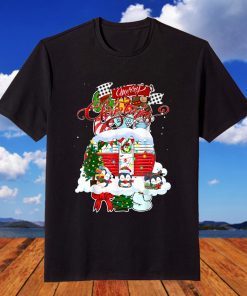 Penguin Merry Christmas Outside Snow T-Shirt