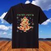 Pizza Christmas Tree Lights Xmas T-Shirt