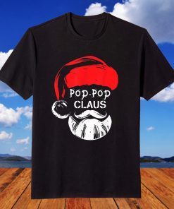 Pop Pop Claus Christmas Pajama Family Matching Xmas T-Shirt