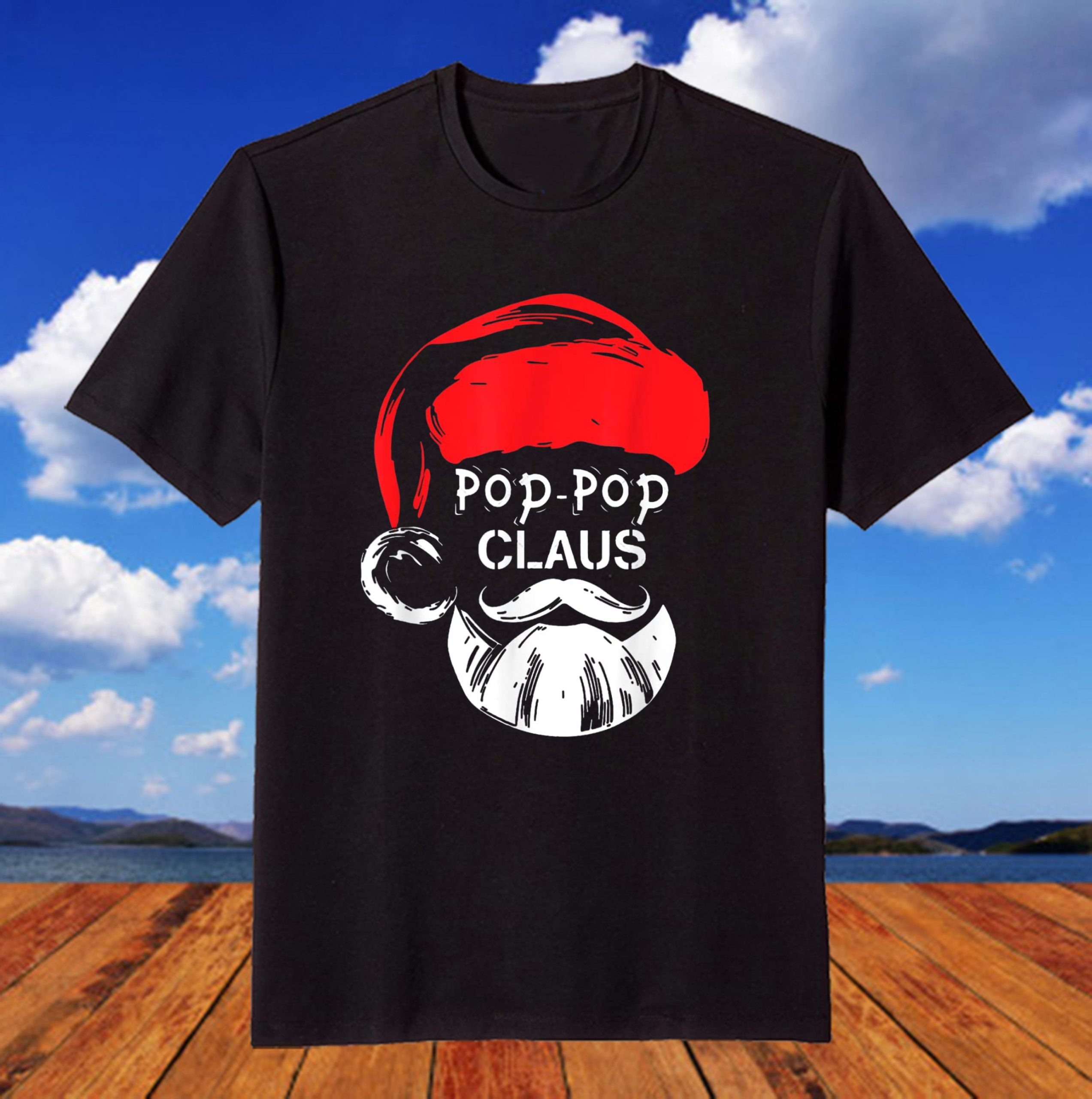 Pop Pop Claus Christmas Pajama Family Matching Xmas T-Shirt Pop Pop Claus Christmas Pajama Family Matching Xmas T-Shirt