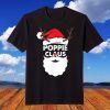 Poppie Claus Christmas Pajama Family Matching Xmas T-Shirt