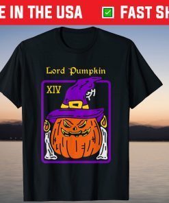 Pumpkin Lord Tarot Card Halloween Occult T-Shirt