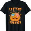 Pumpkin Sunglasses-Let's Go Brandon Halloween Unisex Shirt