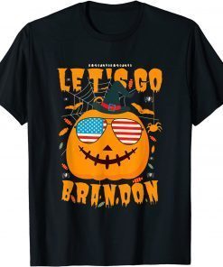 Pumpkin Sunglasses-Let's Go Brandon Halloween Unisex Shirt