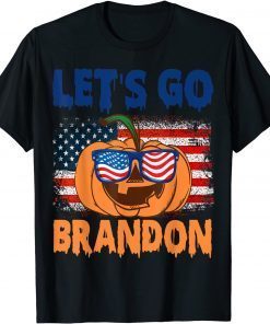 Pumpkin Sunglasses-Let's Go Brandon Halloween Classic Shirt
