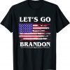 Retro American Flag Let's Go Brandon JBD Unisex T-Shirt
