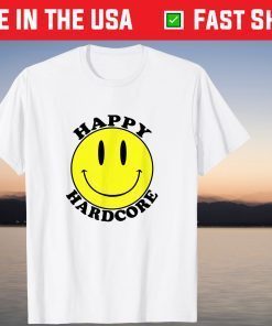 Retro Smiley Face Acidman Happy Hardcore 90s Rave T-Shirt