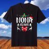 Santa Hat Nona Claus Christmas Granny Merry Christmas T-Shirt