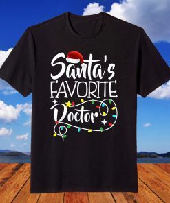 Santa's Favorite Doctor Christmas T-Shirt
