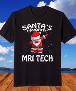 Santa's Favorite MRI Tech Christmas T-Shirt