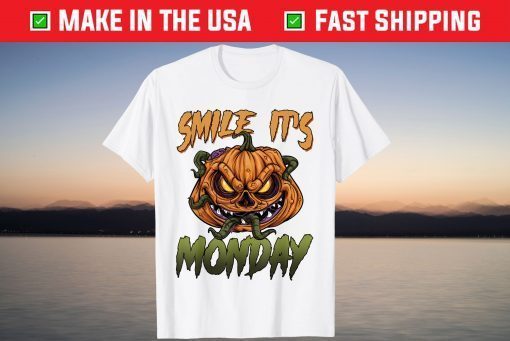 Smile It's Monday Meme Halloween-Happy Pumpkin 2021 T-Shirt