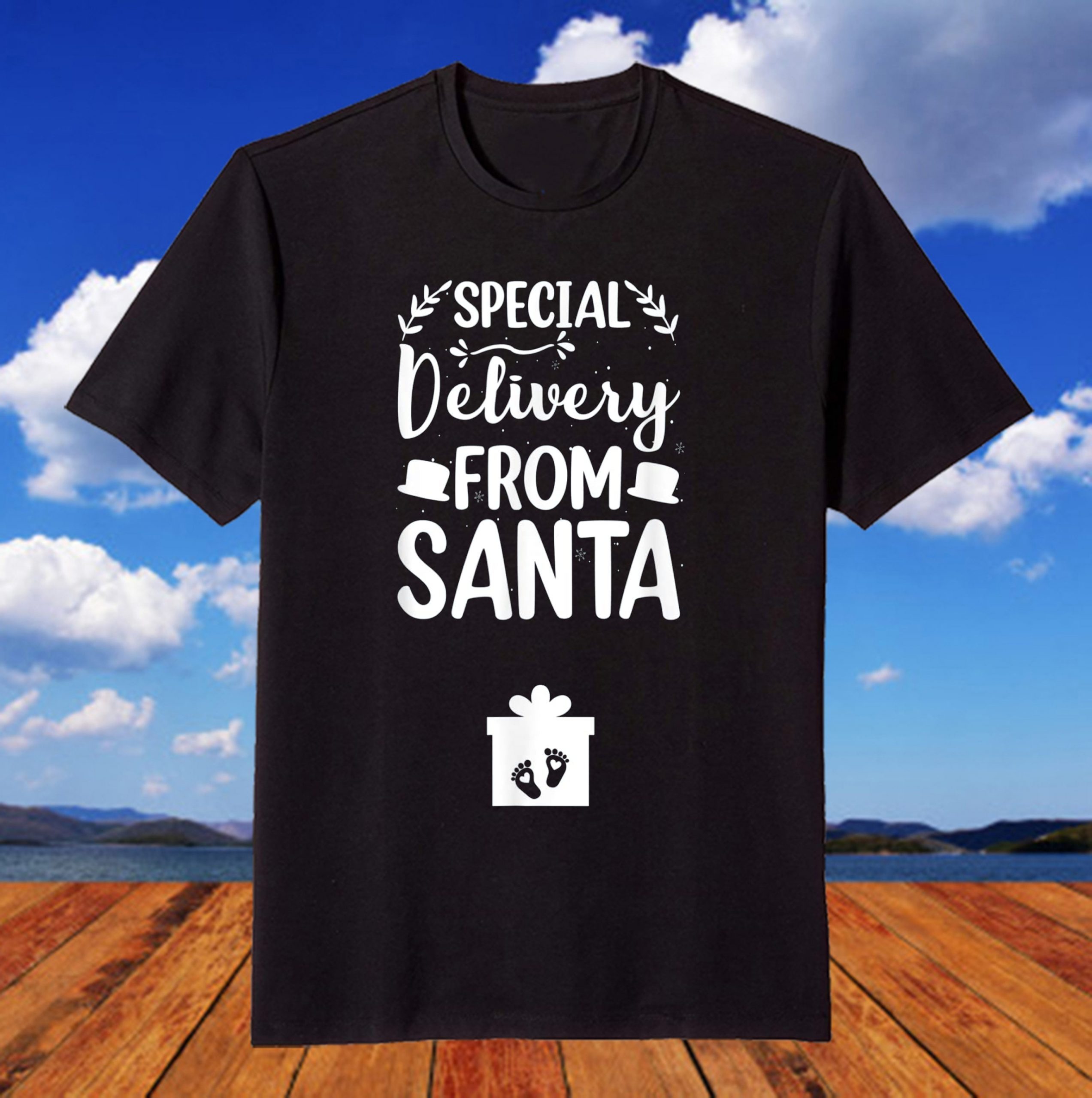 Special Delivery From Santa Christmas Pregnancy Reveal Xmas T-Shirt Special Delivery From Santa Christmas Pregnancy Reveal Xmas T-Shirt