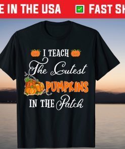 Teacher Halloween Pre-K Teacher Kindergarten Cutest Pumpkins T-Shirt