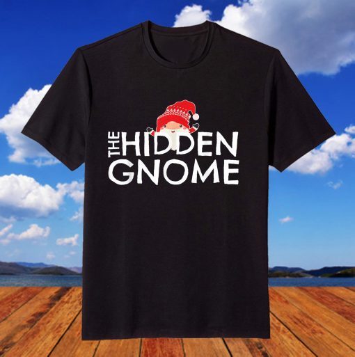 The Hidden Gnome Christmas Cute Matching Family T-Shirt