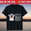 This Is Boo Sheet Retro Ghost Halloween Costume T-Shirt
