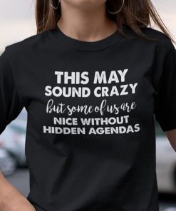 This May Sound Crazy Nice Without Hidden Agendas US 2021 Shirt