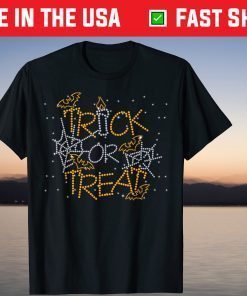 Trick or Treat Happy Halloween Bat Pumpkin Witch Classic T-Shirt