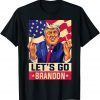 Trump Middle Finger Biden Let's Go Brandon Conservative Anti Gift Shirt