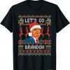 Trump Ugly Christmas Sweater Let's Go Brandon T-Shirt