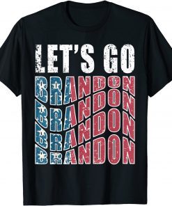 US Flag Let's Go Brandon Gift Shirt