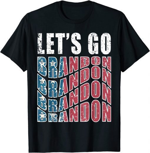 US Flag Let's Go Brandon Gift Shirt