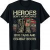 US Flag Veterans Day I'm a Hero a Dad Grandpa and a Veteran T-Shirt