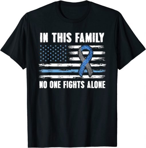 USA Flag Diabetes Type 1 Awareness Family Support Gift T-Shirt