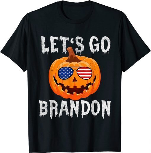 USA Sunglasses Pumpkin Sunglass - Let's Go Brandon Halloween 2021 Shirt