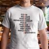 Vaccinated Crossword Covid Measles Varicella Meningoccus Gift T-Shirt