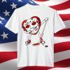 Valentines Day Dabbing Heart Hockey Classic T-Shirt