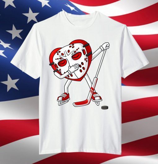 Valentines Day Dabbing Heart Hockey Classic T-Shirt