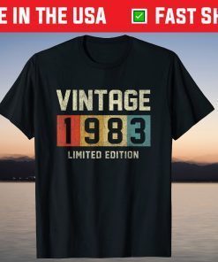 Vintage 1983 Limited Edition 38th Birthday 38 Years Old T-Shirt