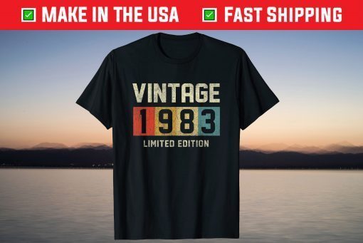 Vintage 1983 Limited Edition 38th Birthday 38 Years Old T-Shirt