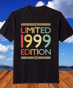 Vintage 1999 Limited Edition 22 Years Old 22nd Birthday T-Shirt