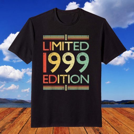 Vintage 1999 Limited Edition 22 Years Old 22nd Birthday T-Shirt