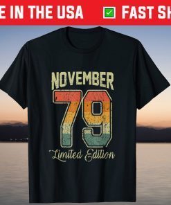 Vintage 41st Birthday November 1979 Shirt