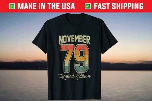 Vintage 41st Birthday November 1979 Shirt