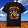 Vintage Born December 1953 68th Birthday 68 Years Old T-Shirt
