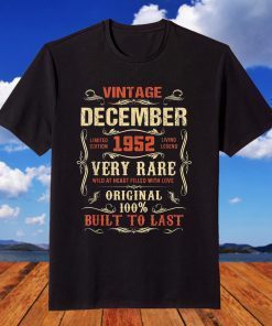 Vintage December 1952 69 Year Old 69th Birthday T-Shirt