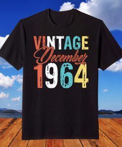 Vintage December 1964 57th Birthday 57 Years Old T-Shirt