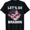 Vintage Let's Go Brandon American Flag Impeach 46 Gift Shirt