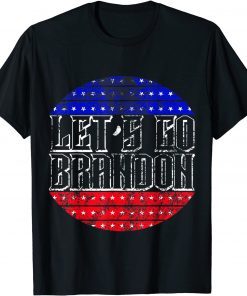 Vintage Let's Go Brandon American Flag Classic Shirt