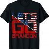Vintage Let's Go Brandon American Flag Gift T-Shirt