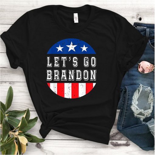 Vintage Let's Go Brandon Anti Joe Biden FJB US Flag Classic Shirt